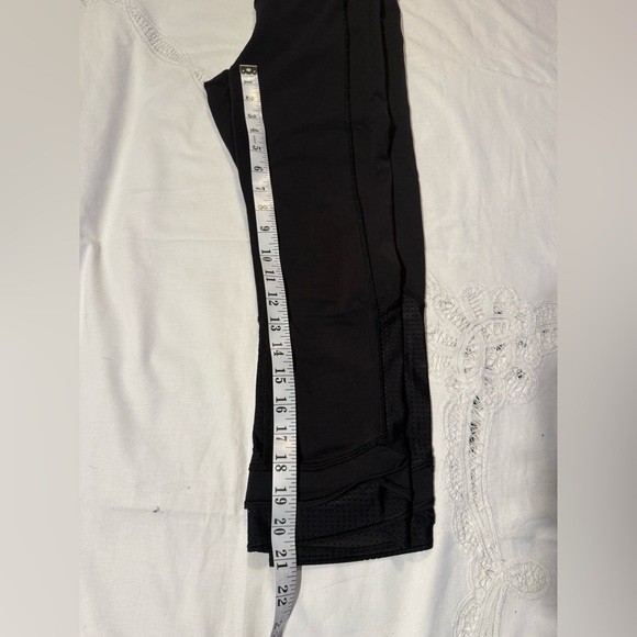 Black Athletic with gold zipper feature Leggings #238 - Picture 5 of 7